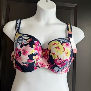 Cacique Floral Underwire Bra - Multicolor 44c